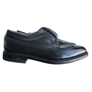 VTG Mason Executive Imperials Wingtip Oxford Shoes Black Grain Leather USA 11 3E